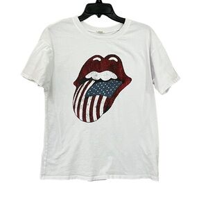 Garage Rolling Stones American Flag Design, size Petite Small.​​